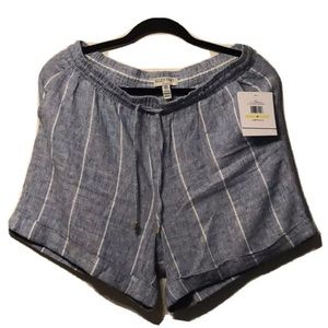NWOT Ellen Tracy LINEN SHORTS